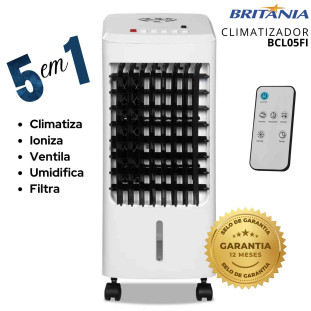 Climatizador de Ar 5 em 1 com controle - Britânia. primeira