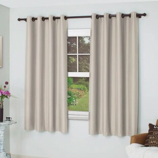 Cortina Blackout 2,60m x 1,70m cor areia - coleção rubi uni. primeira
