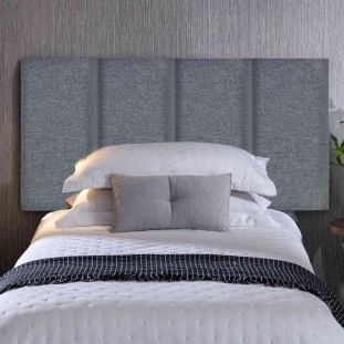 CABECEIRA ESTOFADA MODULAR SOLTEIRO LINHO CINZA – BELLA ARTE