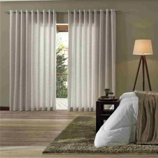 Cortina rústica túnis 4,20m x 2,50m blocks - bella janela. ambiente