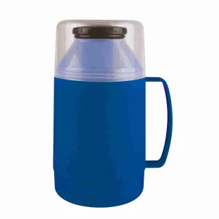 Garrafa termica indie 500ml azul mor. frente
