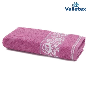 Toalha de banho felpuda 100% algodão 68cm x 140cm fiorela magnolia - valletex. primeira