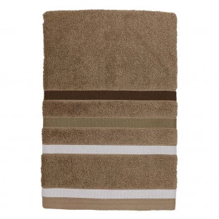 TOALHA DE ROSTO FELPUDA 100% ALGODÃO 045 X 080 CM LUMIERE MARROM TEKA - IMAGEM - 0