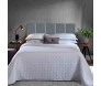 Cabeceira estofada modular casal linho cinza - bella arte. primeira