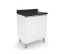 BALCÃO DE COZINHA 2 PORTAS BRANCO.frontal