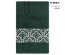 Toalha de banho felpuda 95% algodão 65cm x 135cm diamante verde - teka. primeira