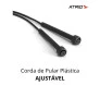 Corda de pular plástica preta atrio. frontal