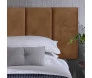 Cabeceira estofada modular solteiro corino caramelo - bella arte.detalhe