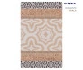 Toalha de rosto felpuda 95% algodão 45cm x 70cm diamante opala - teka. detalhe1
