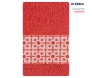 Toalha de banho felpuda 95% algodão 65cm x 135cm diamante orange - teka. detalhe