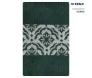 Toalha de banho felpuda 95% algodão 65cm x 135cm diamante verde - teka. detalhe