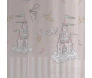 Cortina rustica colore 2,60cm x 1,70cm castelo rose - bella janela.  tecido