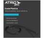 Corda de pular plástica preta atrio.benefício