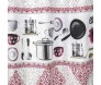 Cortina cozinha passabarra 2,20m x 1,20m Luna Medalhão - Bella Janela. estampa