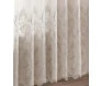 Cortina duplex 5,40m x 2,50m valencia barrada taupe. bordado