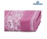 Toalha de banho felpuda 100% algodão 68cm x 140cm fiorela magnolia - valletex. borda