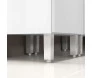 armário de cozinha 4 portas 3 gavetas branco.  pés