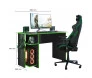 mesa gamer escrivaninha preto fosto e verde.croqui