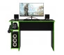 mesa gamer escrivaninha preto fosto e verde.frontal