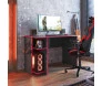 MESA GAMER ESCRIVANINHA PRETO FOSCO/VERMELHO -ambiente