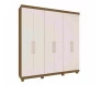 Guarda-roupa casal 6 portas c/ 3 gavetas internas. frente